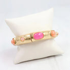 Regal Stone Stretch Bracelet Pink-Bracelet-Caroline Hill-LouisGeorge Boutique, Women’s Fashion Boutique Located in Trussville, Alabama