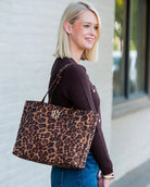 Heath Tote Bag Spotted Saddle-Crossbody-Caroline Hill-LouisGeorge Boutique, Women’s Fashion Boutique Located in Trussville, Alabama