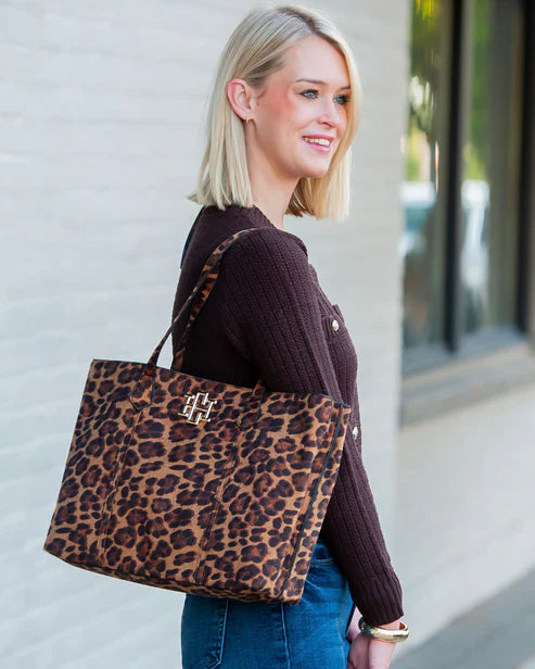 Heath Tote Bag Spotted Saddle-Crossbody-Caroline Hill-LouisGeorge Boutique, Women’s Fashion Boutique Located in Trussville, Alabama