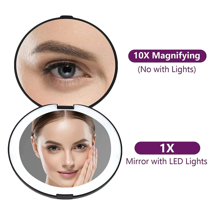 Compact LED + Magnifying Mirror in Four Colors-Health & Beauty-LouisGeorge Boutique-LouisGeorge Boutique, Women’s Fashion Boutique Located in Trussville, Alabama