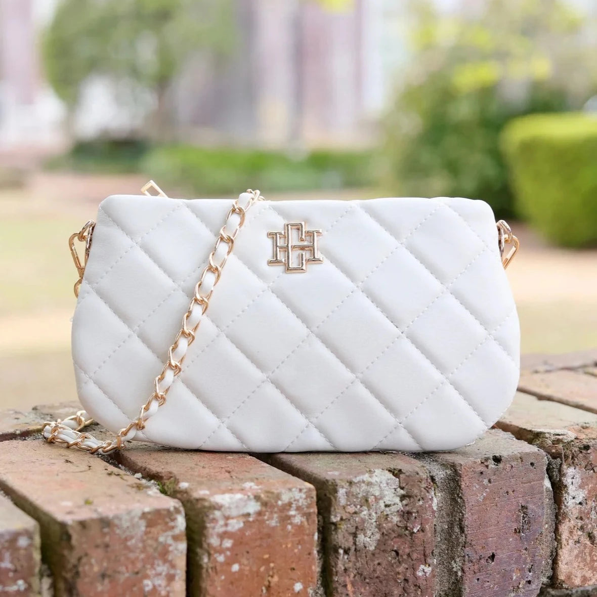 Livi Quilted Crossbody Cream