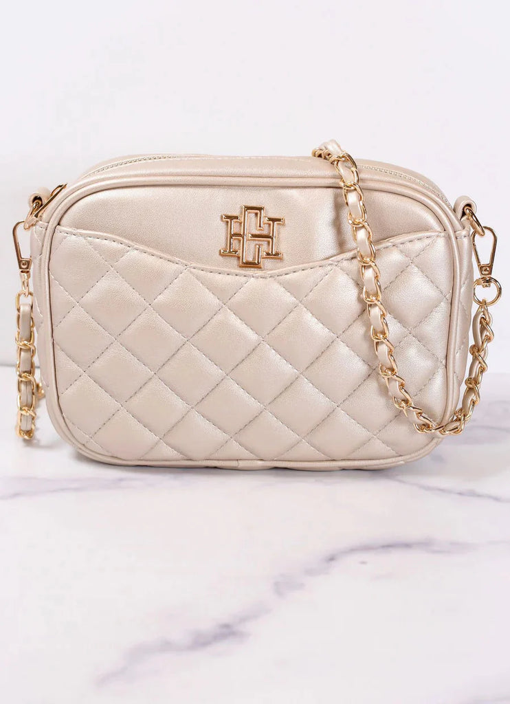 Olivia Quilted Crossbody - Light Pewter-Crossbody-Caroline Hill-LouisGeorge Boutique, Women’s Fashion Boutique Located in Trussville, Alabama