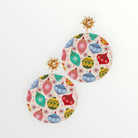 Gold Bow Ivory Ornament Earrings-Earrings-LouisGeorge Boutique-LouisGeorge Boutique, Women’s Fashion Boutique Located in Trussville, Alabama