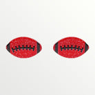 Red & Black Football Studs-Earrings-LouisGeorge Boutique-LouisGeorge Boutique, Women’s Fashion Boutique Located in Trussville, Alabama