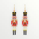 Dancing Nutcracker Red Drop Earrings-Earrings-LouisGeorge Boutique-LouisGeorge Boutique, Women’s Fashion Boutique Located in Trussville, Alabama