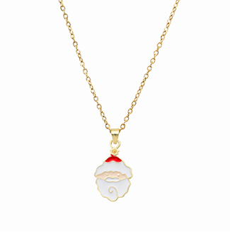 Santa Charm Necklace-Necklace-LouisGeorge Boutique-LouisGeorge Boutique, Women’s Fashion Boutique Located in Trussville, Alabama