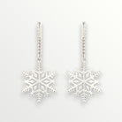 Silver Snowflake Drop Earrings-Earrings-LouisGeorge Boutique-LouisGeorge Boutique, Women’s Fashion Boutique Located in Trussville, Alabama