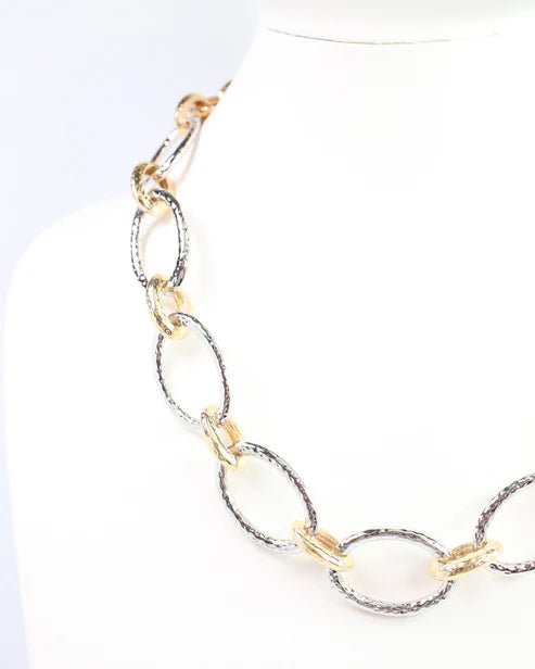 Lucinda Link Necklace Gold-Silver-Necklaces-Caroline Hill-LouisGeorge Boutique, Women’s Fashion Boutique Located in Trussville, Alabama
