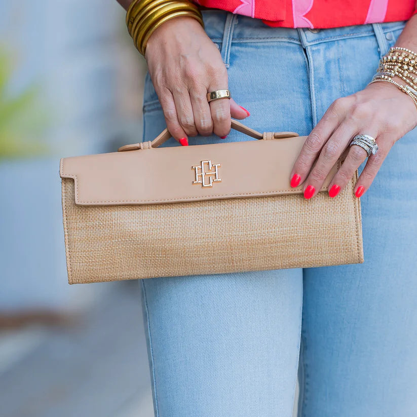 Betty Clutch Natural-Handbags-Caroline Hill-LouisGeorge Boutique, Women’s Fashion Boutique Located in Trussville, Alabama