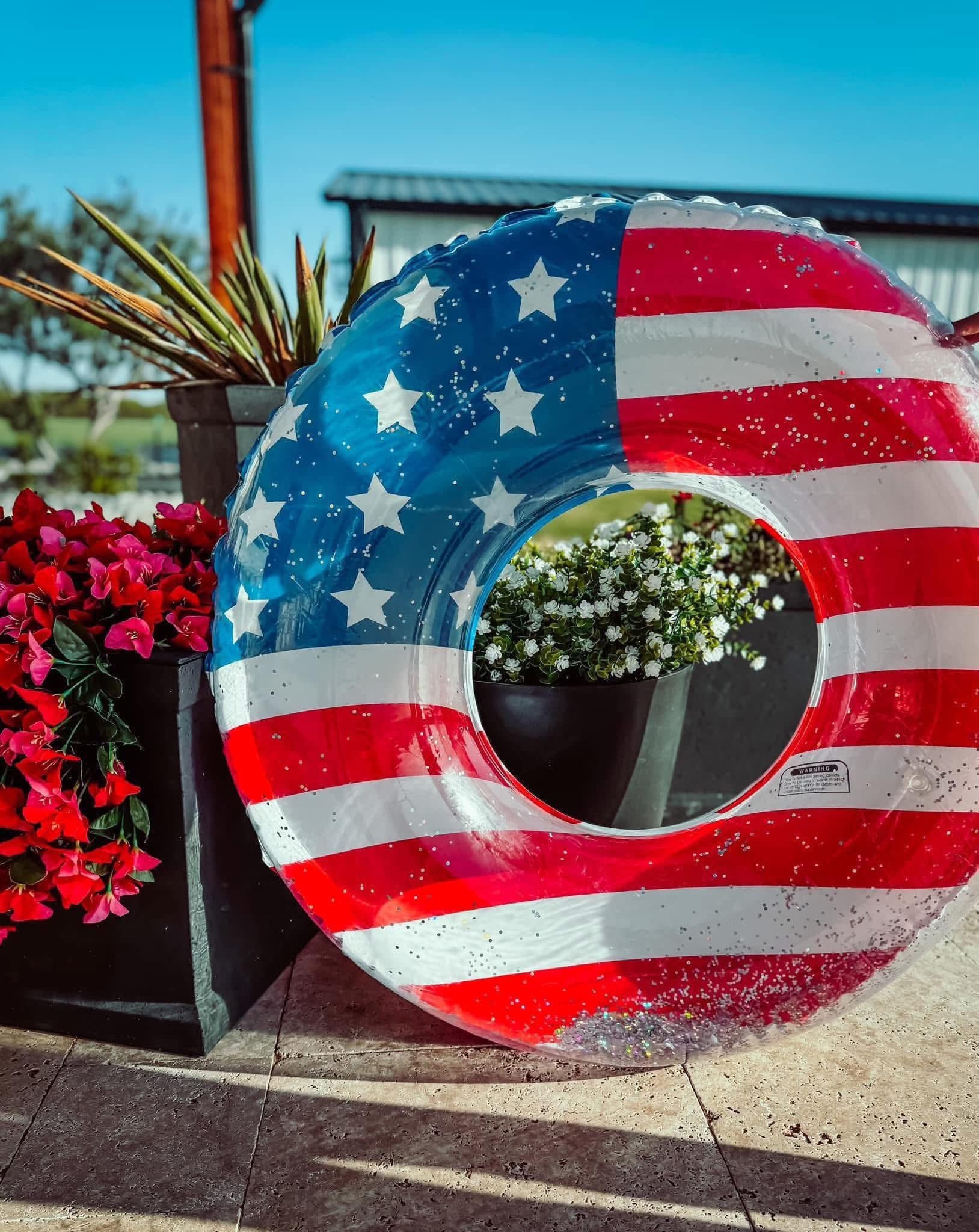 USA Glitter Flag Floatie-Float-LouisGeorge Boutique-LouisGeorge Boutique, Women’s Fashion Boutique Located in Trussville, Alabama