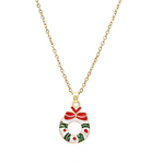 Wreath Charm Necklace-Necklace-LouisGeorge Boutique-LouisGeorge Boutique, Women’s Fashion Boutique Located in Trussville, Alabama