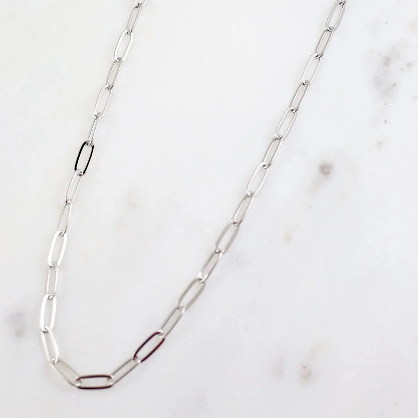 Ashmead Link Necklace Silver-Necklaces-Caroline Hill-LouisGeorge Boutique, Women’s Fashion Boutique Located in Trussville, Alabama