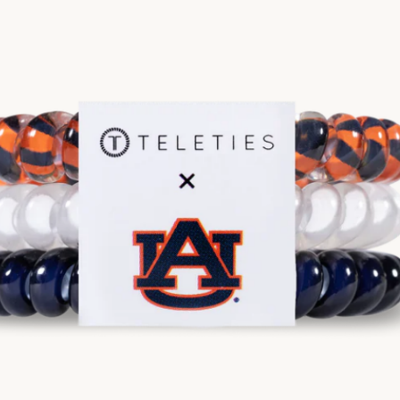 TELETIES Auburn University Small Hair Tie-Accessories-TELETIES-LouisGeorge Boutique, Women’s Fashion Boutique Located in Trussville, Alabama