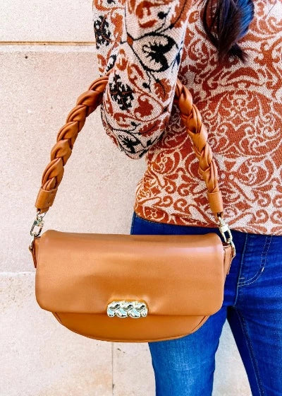 Autumn Crossbody with Braided Strap-Handbags-Caroline Hill-LouisGeorge Boutique, Women’s Fashion Boutique Located in Trussville, Alabama