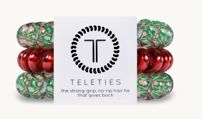 TELETIES Holiday Collection - Hair Tie - Large - Multiple Colors Available-Accessories-TELETIES-LouisGeorge Boutique, Women’s Fashion Boutique Located in Trussville, Alabama