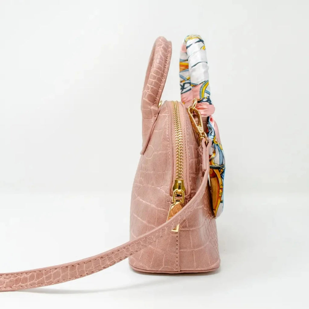 Crocodile Moon Handbag - Tan-Handbags-Tiny Treats and ZOMI GEMS-LouisGeorge Boutique, Women’s Fashion Boutique Located in Trussville, Alabama