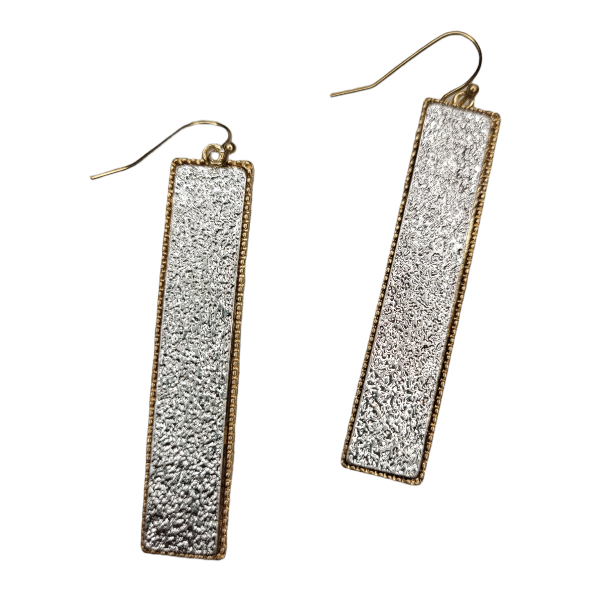Silver & Gold Rectangle Earrings-Earrings-louisgeorgeboutique-LouisGeorge Boutique, Women’s Fashion Boutique Located in Trussville, Alabama