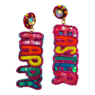 Happy Easter Beads & Sequin Earrings-Earrings-LouisGeorge Boutique-LouisGeorge Boutique, Women’s Fashion Boutique Located in Trussville, Alabama