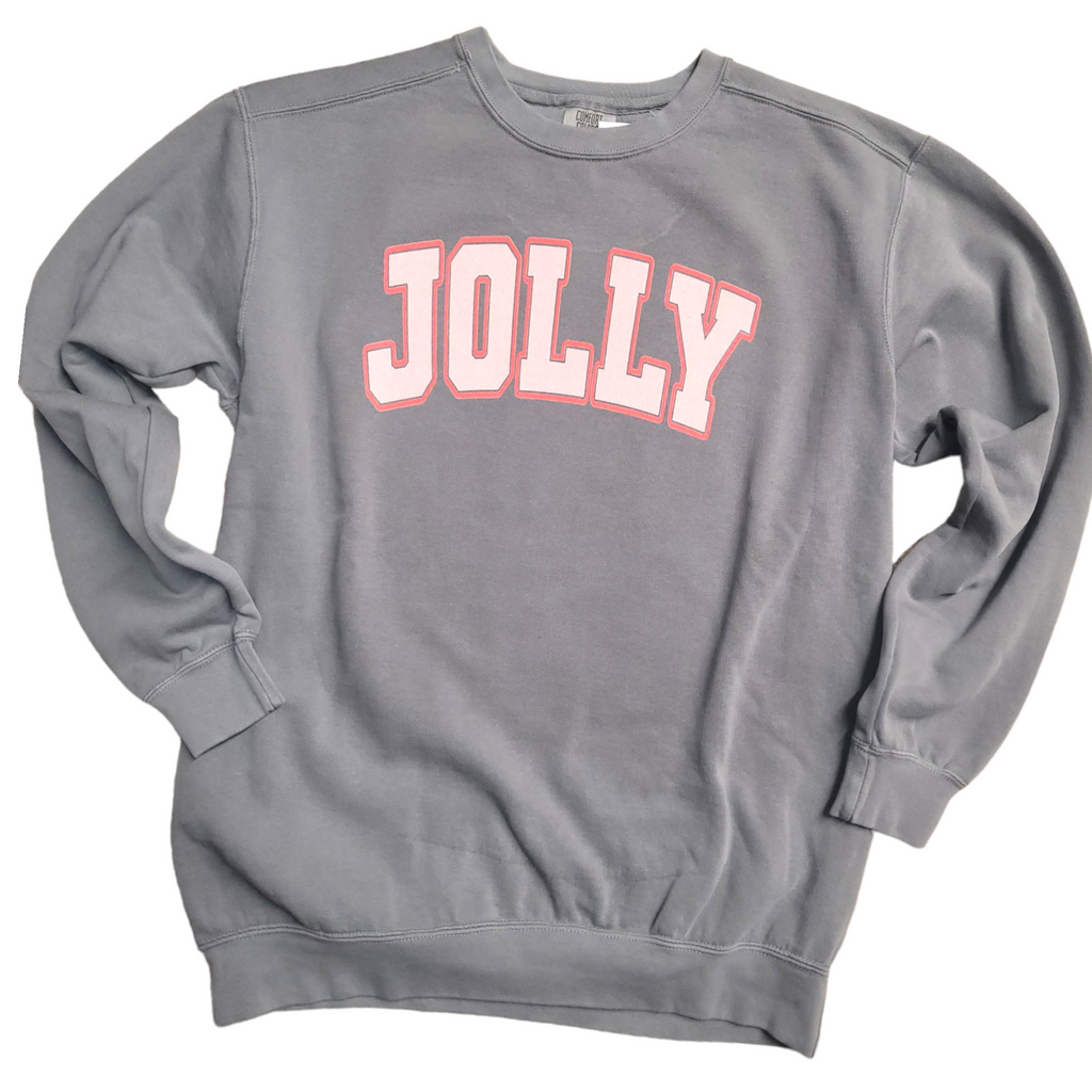 Jolly Sweatshirt-LouisGeorge Boutique-LouisGeorge Boutique, Women’s Fashion Boutique Located in Trussville, Alabama