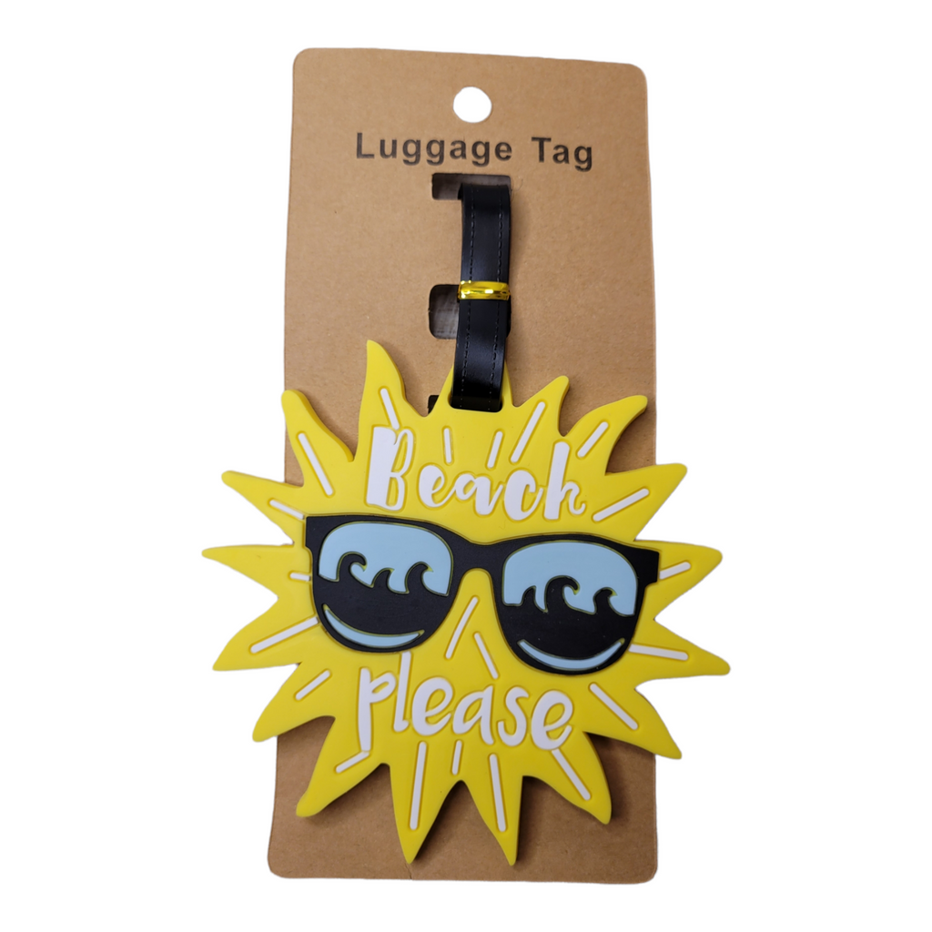 Beach Please! luggage tag-Accessories-louisgeorgeboutique-LouisGeorge Boutique, Women’s Fashion Boutique Located in Trussville, Alabama
