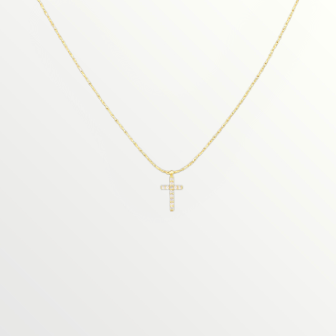 Mini Gold Cross Necklace-Necklaces-LouisGeorge Boutique-LouisGeorge Boutique, Women’s Fashion Boutique Located in Trussville, Alabama