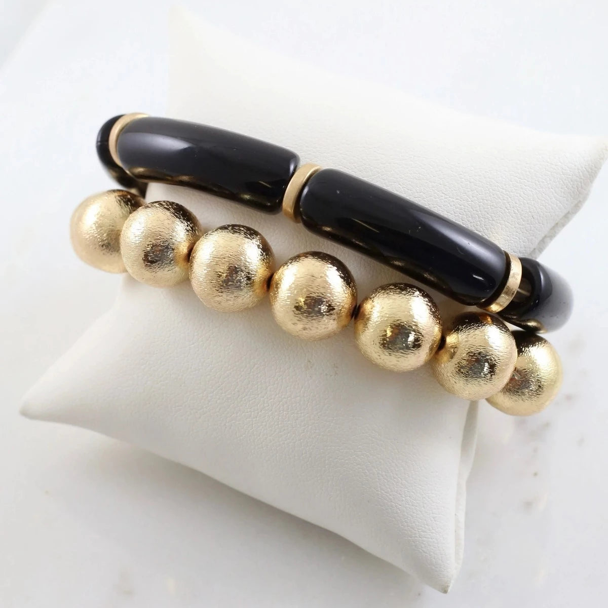 Keep it Gypsy Black Bracelet with Gold Accent – Ballerz Boujee Boutique
