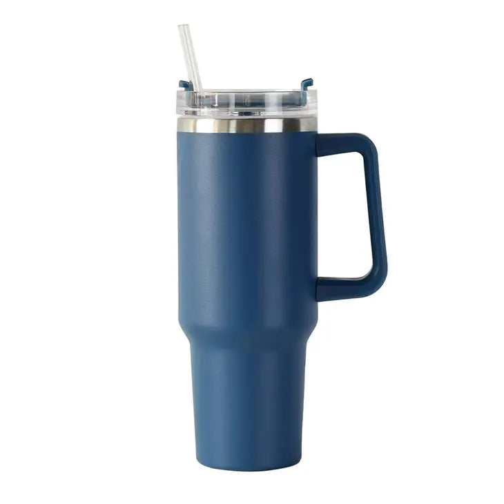 LouisG 40 OZ Travel Tumbler with Handle - Navy-Apparel & Accessories-LouisGeorge Boutique-LouisGeorge Boutique, Women’s Fashion Boutique Located in Trussville, Alabama