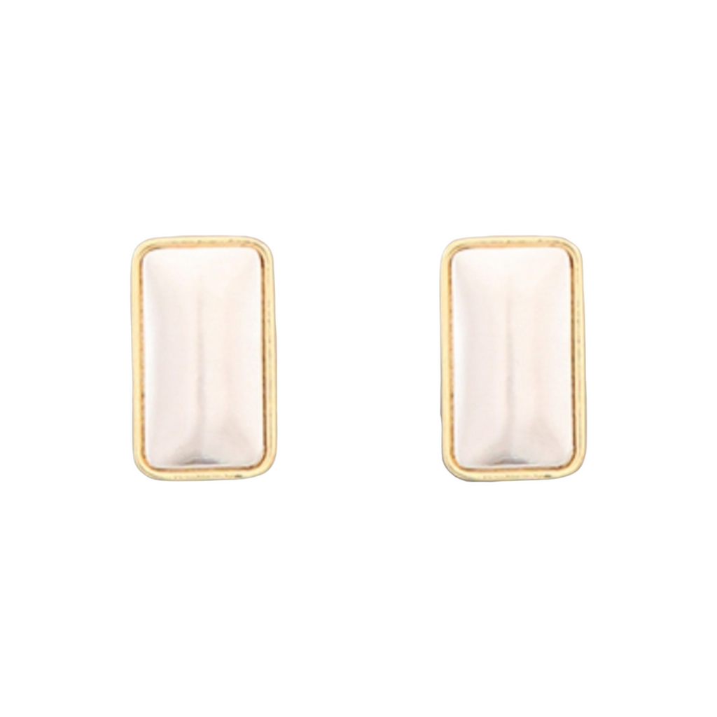 Silver & Gold Rectangle Studs-Earrings-louisgeorgeboutique-LouisGeorge Boutique, Women’s Fashion Boutique Located in Trussville, Alabama