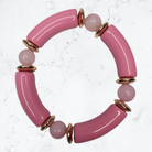 Pink Candy Tube Bracelet Set-Bracelets-louisgeorgeboutique-LouisGeorge Boutique, Women’s Fashion Boutique Located in Trussville, Alabama
