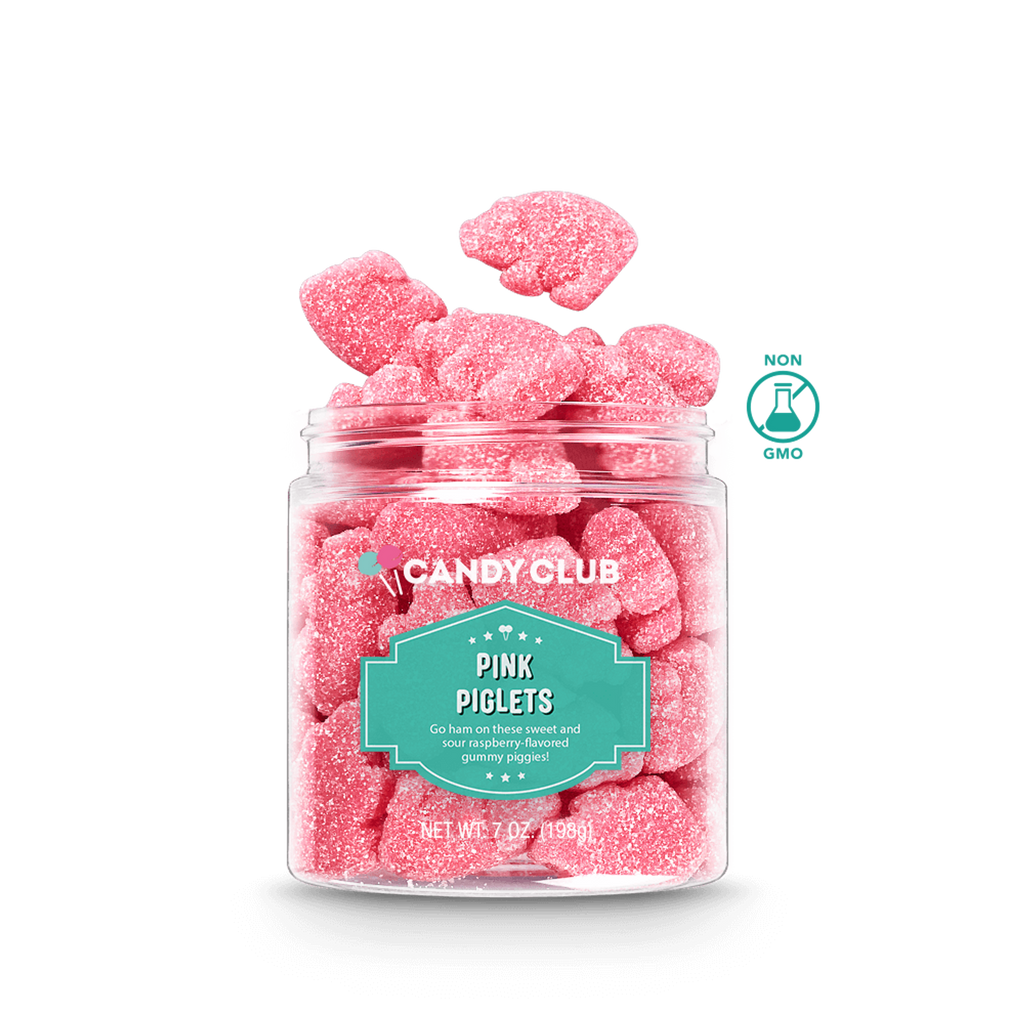 Candy Club Pink Piglets • Sweet & Sour Raspberry Gummy Piglets-Treats-Candy Club-LouisGeorge Boutique, Women’s Fashion Boutique Located in Trussville, Alabama