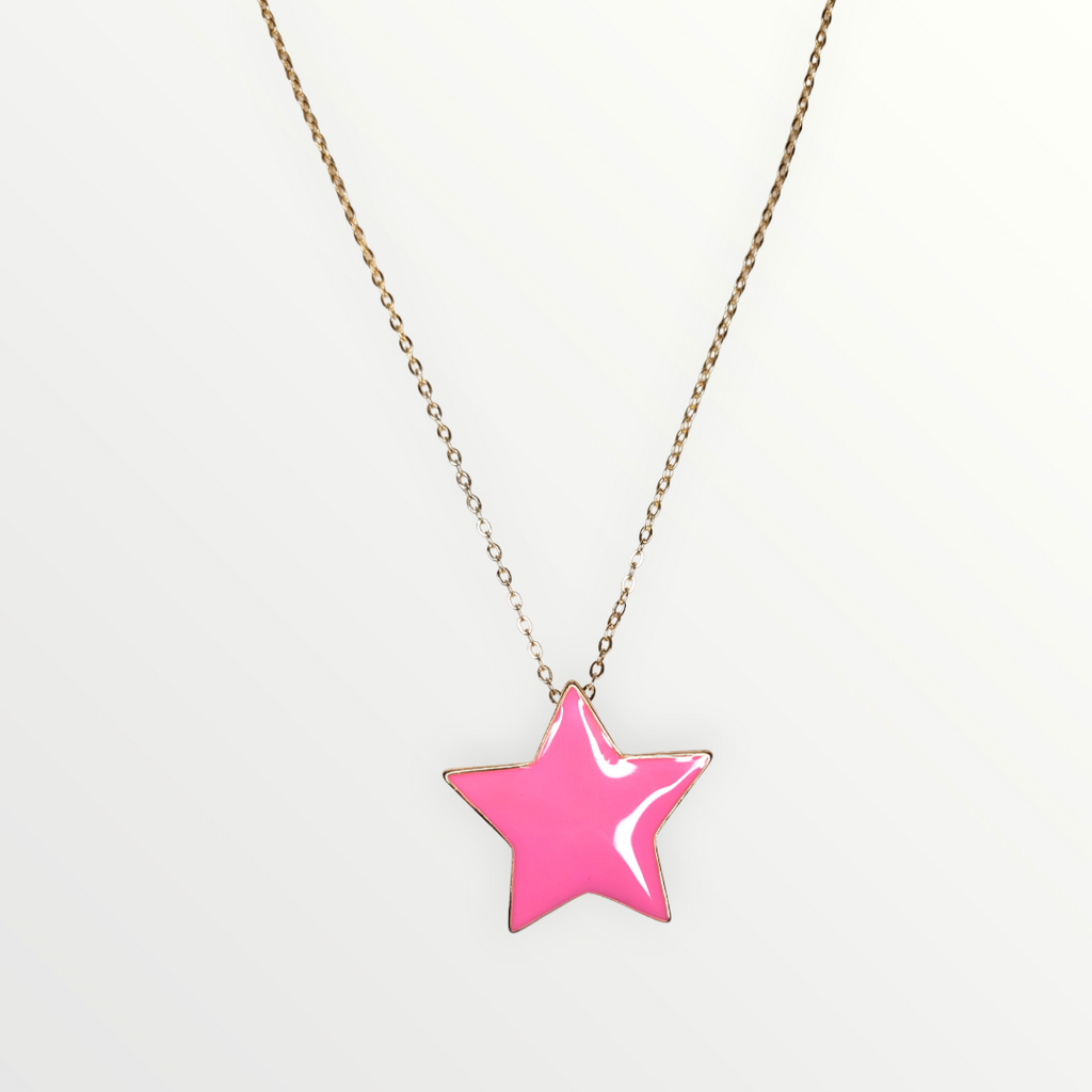 Pink Star Necklace-Necklaces-LouisGeorge Boutique-LouisGeorge Boutique, Women’s Fashion Boutique Located in Trussville, Alabama