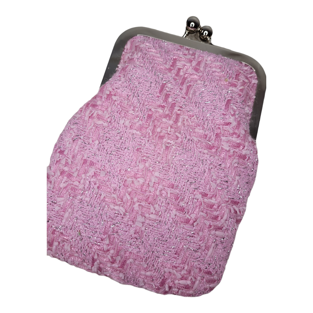 Birdie Crossbody - Vintage Ch💗nel Pink Tweed-Handbags-Glenda Gies-LouisGeorge Boutique, Women’s Fashion Boutique Located in Trussville, Alabama