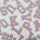 Chenille Self-adhesive Varsity Letters - Purple-Accessories-louisgeorgeboutique-LouisGeorge Boutique, Women’s Fashion Boutique Located in Trussville, Alabama