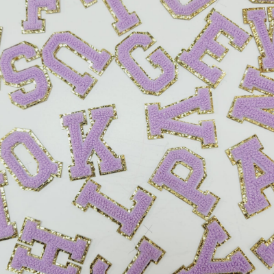 Chenille Self-adhesive Varsity Letters - Purple-Accessories-louisgeorgeboutique-LouisGeorge Boutique, Women’s Fashion Boutique Located in Trussville, Alabama