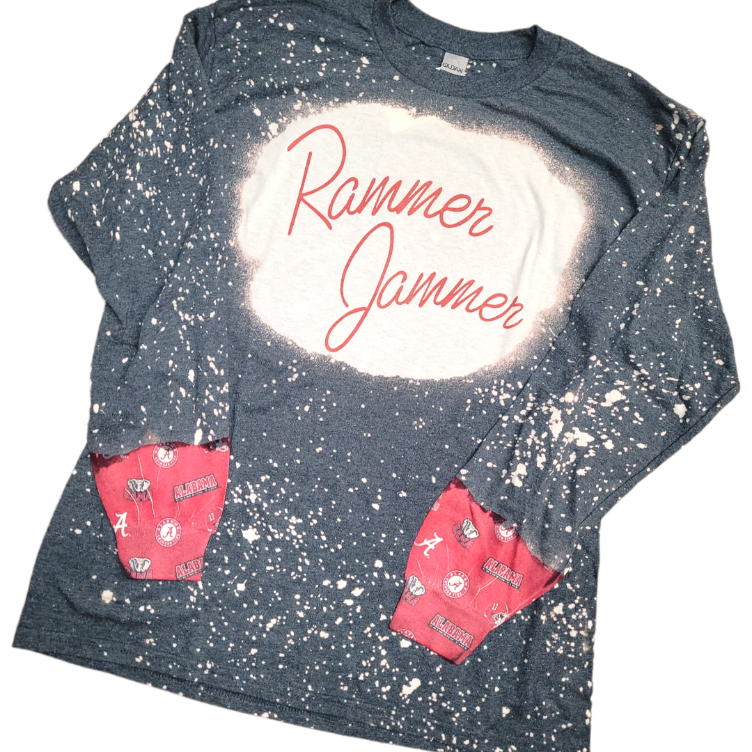 Rammer Jammer Long Sleeve Tee-Apparel-LouisGeorge Boutique-LouisGeorge Boutique, Women’s Fashion Boutique Located in Trussville, Alabama