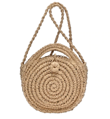 Round Straw Handbag - Available in 2 Colors-Handbags-louisgeorgeboutique-LouisGeorge Boutique, Women’s Fashion Boutique Located in Trussville, Alabama