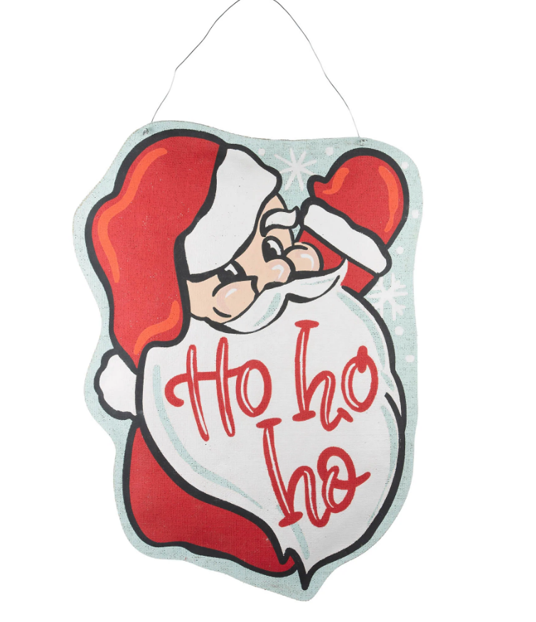HO HO HO Santa Burlee (Local Pickup Only)-Accessories-LouisGeorge Boutique-LouisGeorge Boutique, Women’s Fashion Boutique Located in Trussville, Alabama