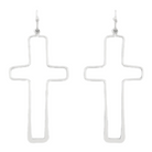 Silver Cross Earrings-Earrings-louisgeorgeboutique-LouisGeorge Boutique, Women’s Fashion Boutique Located in Trussville, Alabama