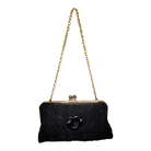 Trixie - Vintage Ch💗nel Black Plaid Wool-Handbags-Glenda Gies-LouisGeorge Boutique, Women’s Fashion Boutique Located in Trussville, Alabama
