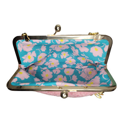 Trixie - Vintage Ch💗nel Pink Wool-Handbags-Glenda Gies-LouisGeorge Boutique, Women’s Fashion Boutique Located in Trussville, Alabama