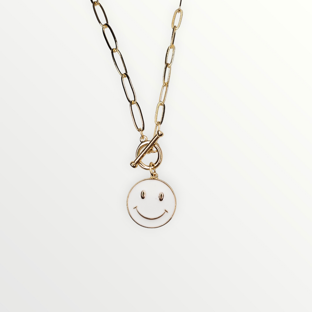 Smiley Necklace-Necklaces-LouisGeorge Boutique-LouisGeorge Boutique, Women’s Fashion Boutique Located in Trussville, Alabama