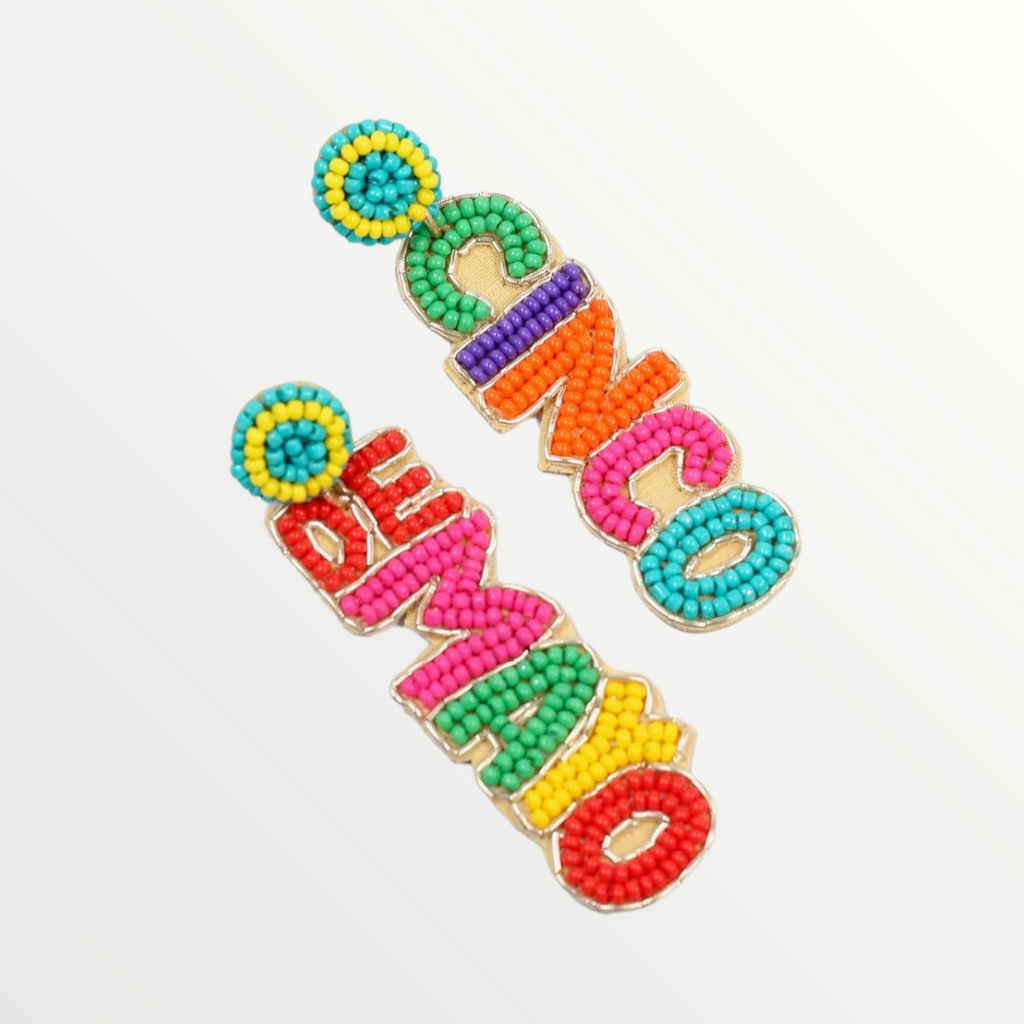 Cinco De Mayo Beaded Earring-Earrings-Caroline Hill-LouisGeorge Boutique, Women’s Fashion Boutique Located in Trussville, Alabama