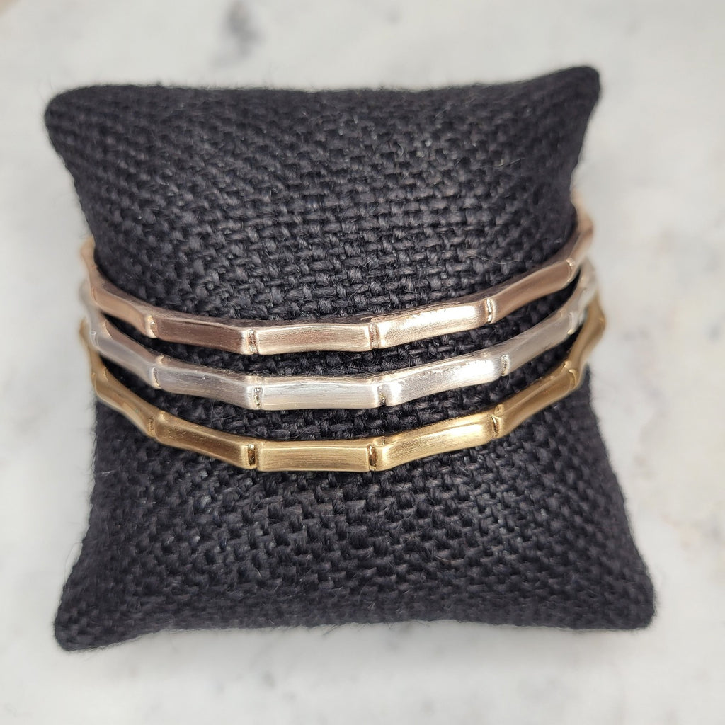 Satin Tri-Tone Bangles-Bracelets-louisgeorgeboutique-LouisGeorge Boutique, Women’s Fashion Boutique Located in Trussville, Alabama